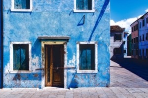 abandoned alley architecture blue 208560
