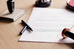 legal paperwork contract